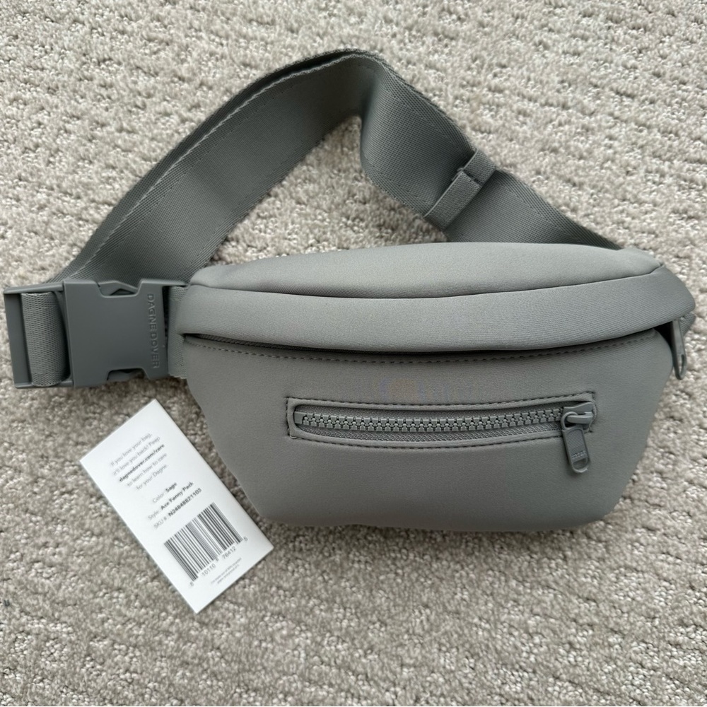Dagne Dover Ace Neoprene Water Resistant Belt Bag Fanny Pack SAGE - Picture 3 of 11